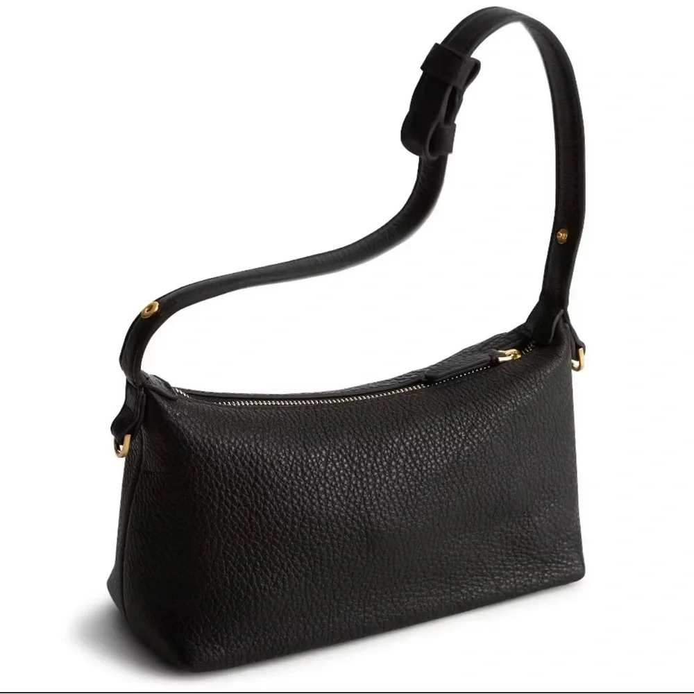 NWT Vera Bradley Leather Roxbury Crescent Crossbody Handbag Moonless Night - Picture 2 of 8